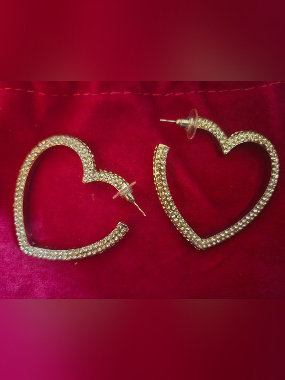 Sassy Jones - Fairydust Crystal Heart Hoops